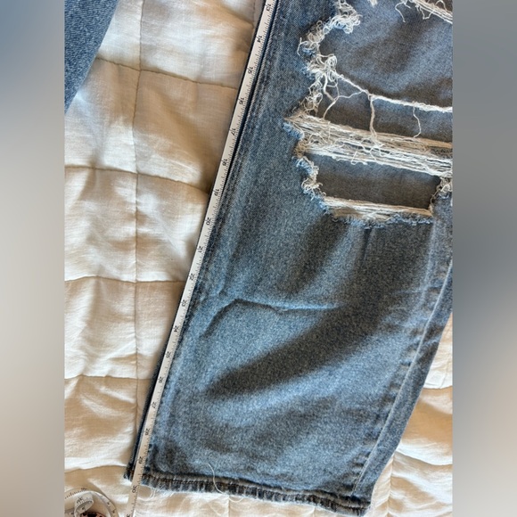 American Eagle l Stretch Curvy Super High-Waisted Baggy Straight Jean l 10 - Picture 6 of 7